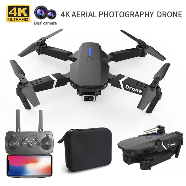 Super Drone E88 4k wide-angle HD camera WiFi estabilidade 100%